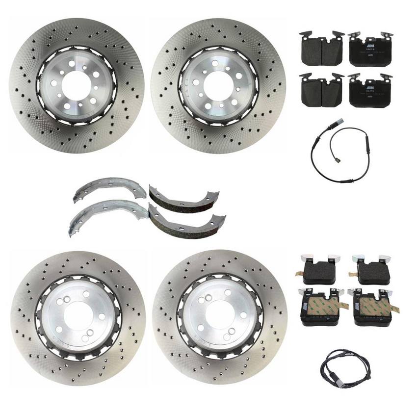 BMW Brake Kit - Pads and Rotors Front &  Rear (380mm/370mm)